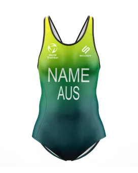 Women's Triathlon swimsuit, named and swim optimised | Made in Australia