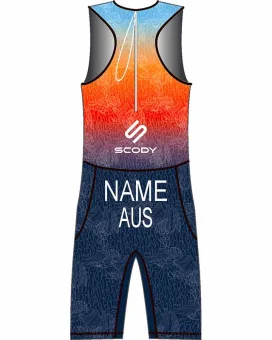 Men's Triathlon Suit, named and swim optimised | Made in Australia