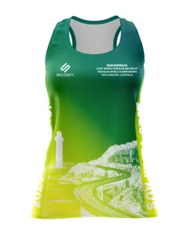 2025 World Champs Wollongong Women's Run Singlet | Running Gear