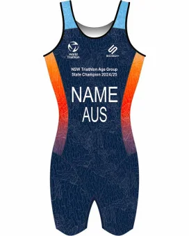 Women's Triathlon Suit, named and swim optimised | Made in Australia