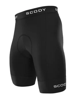 Men’s Black Cycling Shorts with Black Cuff - Men | SCODY