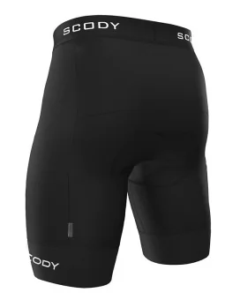 Men’s Black Cycling Shorts with Black Cuff - Men | SCODY