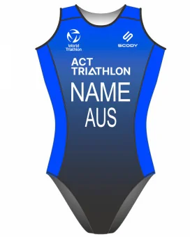 Women's Triathlon Swim Suit, named and swim optimised | Made in Aus