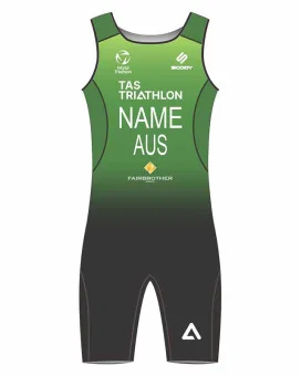 AusTriathlon TAS State Men's Elite Triathlon Suit | Made in Australia