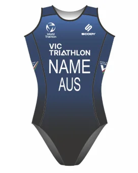 Women's Triathlon Swim Suit, named and swim optimised | Made in Aus