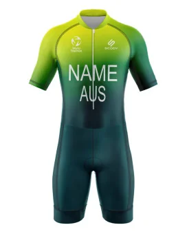 WT Compliant Aerodynamic Sleeved Men's Triathlon Suit | Made in Australia