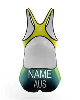 Women's Triathlon swimsuit, named and swim optimised | Made in Australia