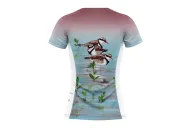 Run shirt featuring Three Dotterels original artwork by Kristy-Ann Duffy | Australia Artists | Made in Australia