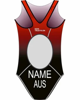 Women's Triathlon Swim Suit, named and swim optimised | Made in Aus