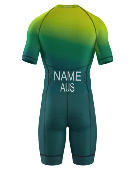 WT Compliant Aerodynamic Sleeved Men's Triathlon Suit | Made in Australia