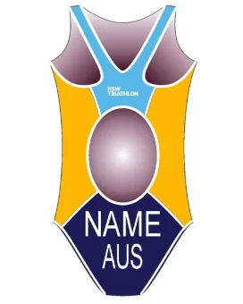 Women's Triathlon swimsuit, named and swim optimised | Made in Australia