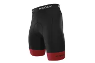 Black Cycle Shorts with Mars Red cuffs - Men