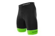 Black Cycle Shorts with Fluoro Green cuffs - Men