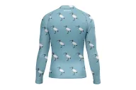Bin Chicken, Sky Blue Men's Surf Rashie, UPF50+ | Beach Wear