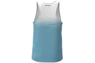 Sea Foam Blue and White Transition Run Singlet, Ultra Lightweight - Men | Running Singlet