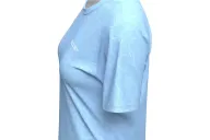 Hibiscus pale blue Run Shirt, Ultra-Light Weight - Women | Running Gear