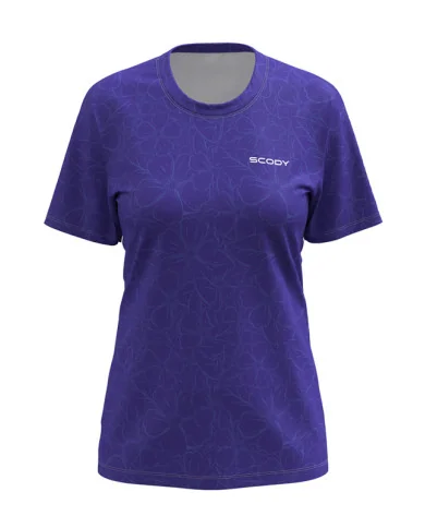 Hibiscus Reflex Blue Run Shirt, Ultra-Light Weight - Women | Running Gear