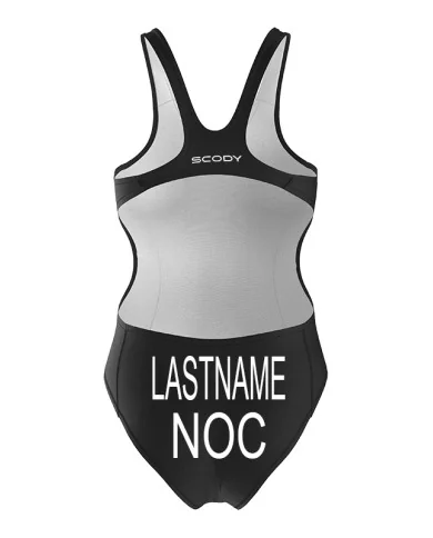 Midnight Black Women's Triathlon Swimsuit - Named, WT Compliant | Triathlon Gear