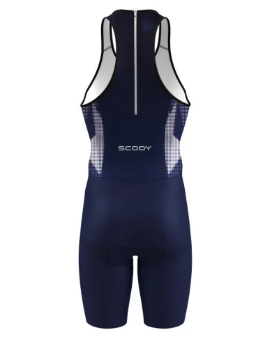 Swim-Optimised Triathlon Suit, Back Zip, Dark Global | Triathlon suit