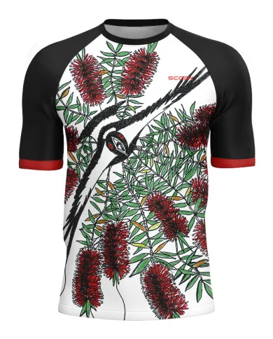 Paul Trotter Swooping Magpie Mountain Bike Shirt, UPF50+ - Men | Mountain Biking