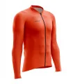 Staple Orange Men's L/S Performance Cycle Jersey | Made in Australia