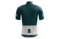 Performance Cycle Jersey Men - Classic Block Transformative Teal and Cloud| Made in Australia