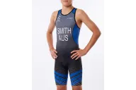 Blue Elite Triathlon Suit Junior Name and Country Included