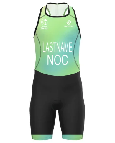 WT Compliant Mint Junior Suit with Surname and Country | Junior Triathlon Gear