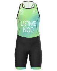 WT Compliant Mint Junior Suit with Surname and Country | Junior Triathlon Gear