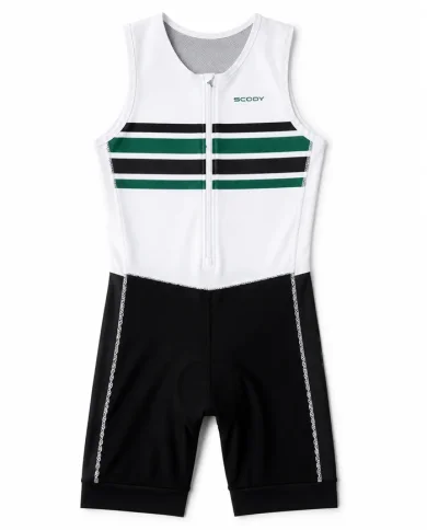 Perform Triathlon Suit Front Zip Sleeveless - Men - Varsity Stripes