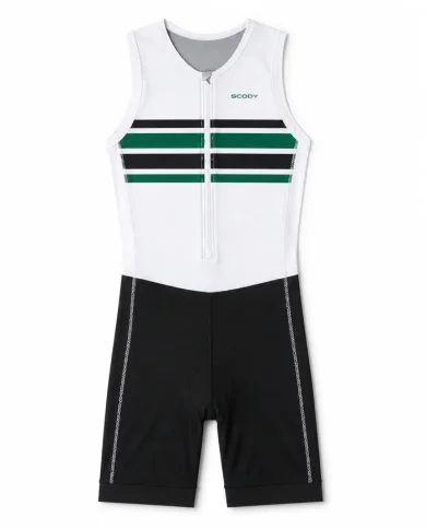 Perform Triathlon Suit Front Zip Sleeveless - Men - Varsity Stripe