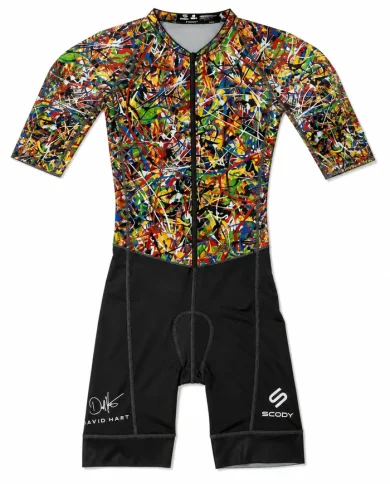 Swift Triathlon Suit Sleeves And 3/4 Zip - Men