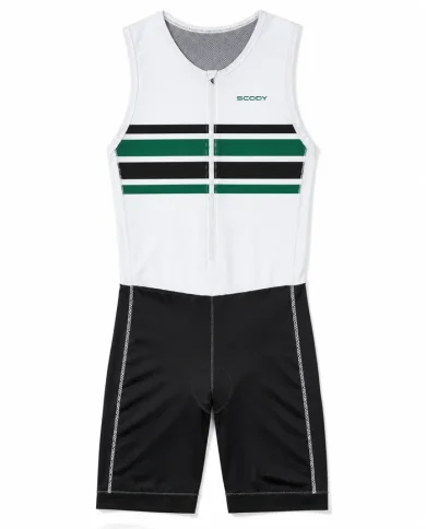 Perform Triathlon Suit Front Zip Sleeveless - Men - Varsity Stripe