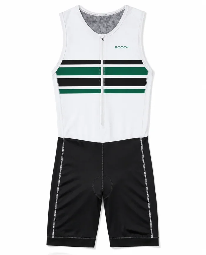 Perform Triathlon Suit Front Zip Sleeveless - Men - Varsity Stripe