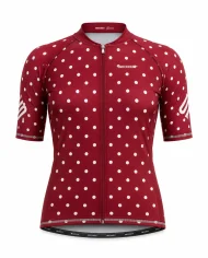 Claret Dots Triathlon Suit | SCODY Australia