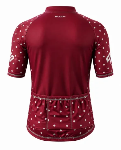 Claret Dots Triathlon Suit | SCODY Australia