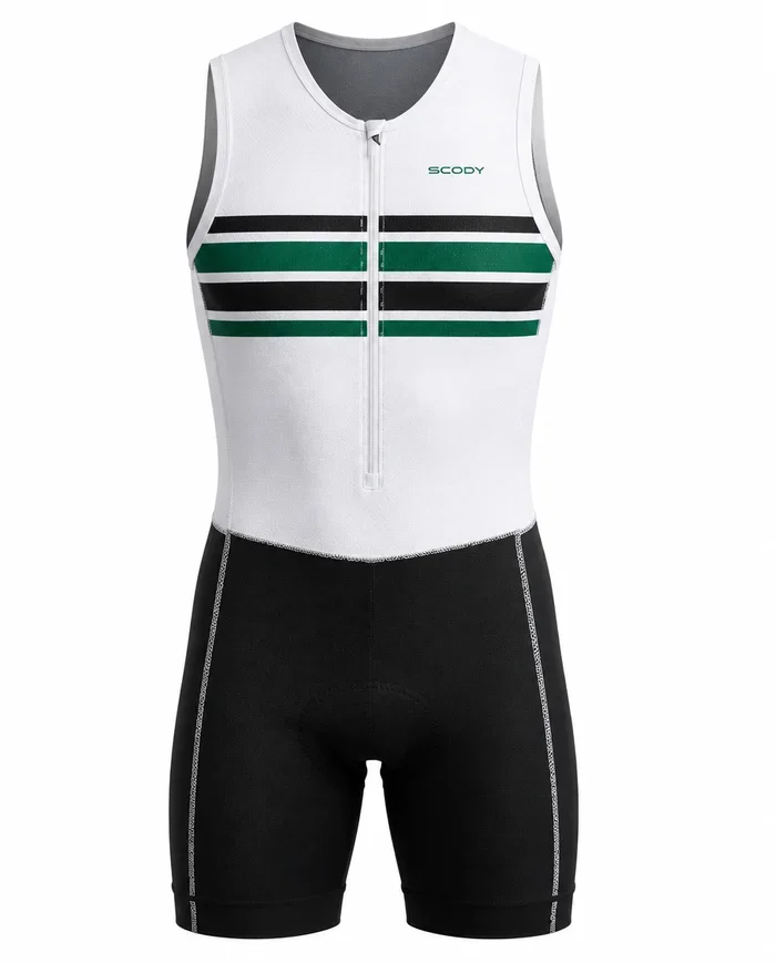 Perform Triathlon Suit Front Zip Sleeveless - Men - Varsity Stripe