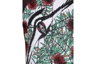 Swooping Magpie mid swoop - front detail cycling clothing